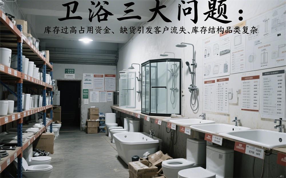 w卫浴仓库，中间出现标题“卫浴三大问题：库存过高占用资金、缺货引发客户流失、库存结构品类复杂”_看图王 (5).jpeg