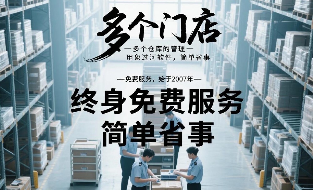 多个门店，多个仓库的管理，用象过河软件，简单省事.jpg